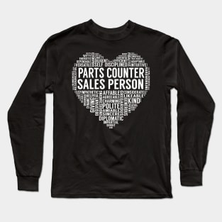 Parts Counter Sales Person Heart Long Sleeve T-Shirt